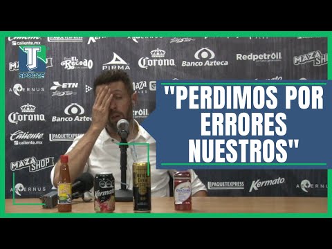 La CRÍTICA de Paulo Pezzolano para los jugadores de Pachuca, DESPUÉS de PERDER en Mazatlán