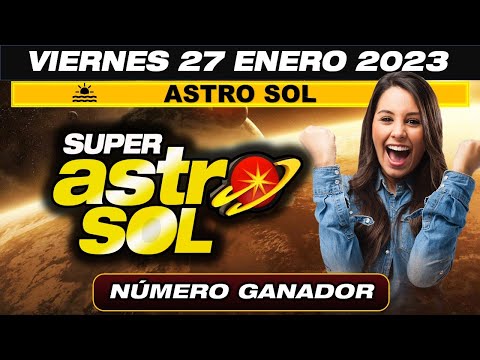 ASTRO SOL Resultado 28 de ENERO de 2023 (NÚMERO GANADOR)