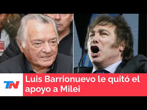 Luis Barrionuevo le quitó el apoyo a Milei por el acuerdo con Macri y Bullrich