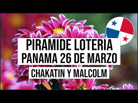 Pirámide Lotería de Panamá Domingo 26 de Marzo 2023  - Pirámide de Chakatin y Malcolm Ramos