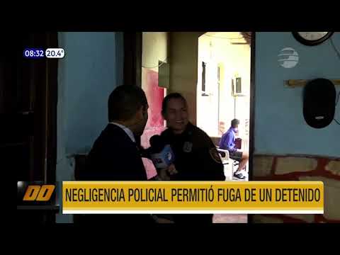 Negligencia policial permitió fuga de un detenido en Itá