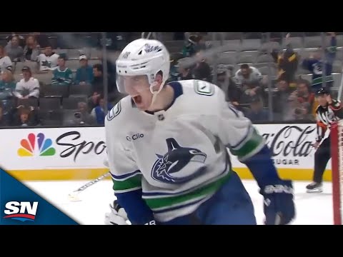 Canucks Drew OConnor Snipes Penalty Shot to Seal OT Win vs. Sharks