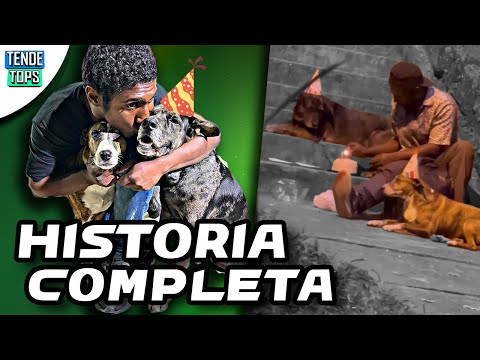 LA HISTORIA DE CHOCO - EL HOMBRE QUE CELEBRA EL CUMPLEAÑOS A SUS DOS PERROS CON GORRITOS EN LA CALLE