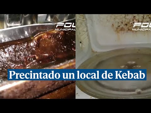 La Policía precinta un kebab con los alimentos repletos de insectos e infestado de cucarachas