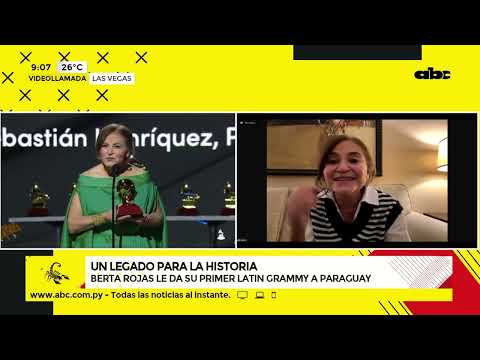 Berta Rojas le da su primer LatinGRAMMY a Paraguay
