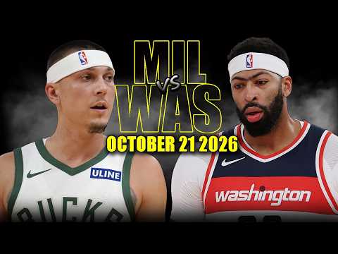 밀워키 벅스 대 워싱턴 위저즈 풀게임 하이라이트 - 2026년 10월 21일 | NBA Season