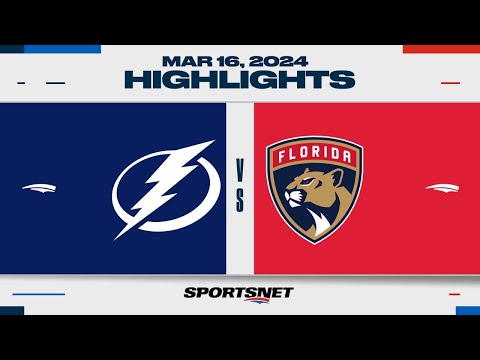 NHL Highlights | Lightning vs. Panthers - March 16, 2024