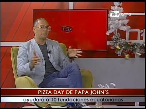 Pizza Day de Papa John's ayudará a 10 fundaciones ecuatorianas