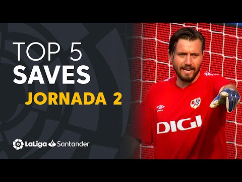 LaLiga TOP 5 Paradas Jornada 2