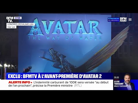 Exclusif - BFMTV à l'avant-première d'Avatar 2 à Londres