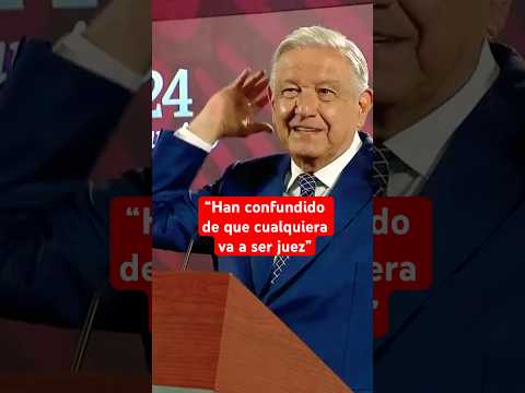 AMLO nuevamente aclara dudas sobre la reforma al PJ #shorts