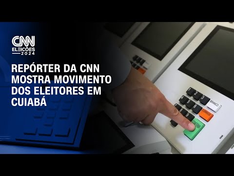 Repórter da CNN mostra movimento dos eleitores em Cuiabá| CNN ELEIÇÕES