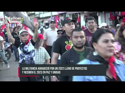 Familias de Estelí participaron en caminata de la paz y prosperidad - Nicaragua