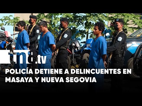 Policía Nacional presenta resultado de planes operativos en Masaya y Nueva Segovia - Nicaragua