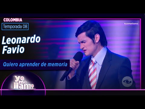 Imitador de Leonardo Favio  Quiero aprender de memoria | Temp. 08 | YO ME LLAMO