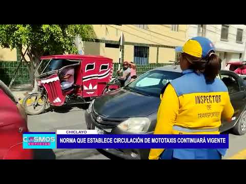 Chiclayo: Norma que establece circulación de mototaxis continuará vigente