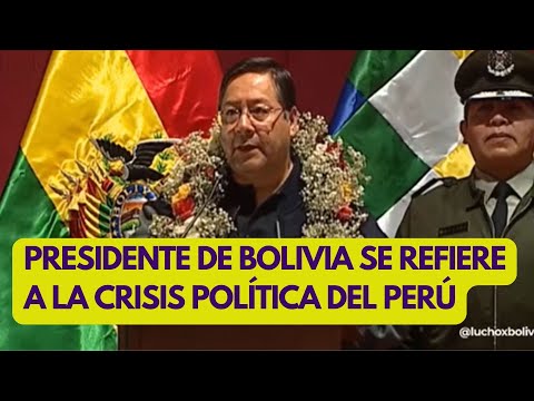 Presidente de Bolivia opina sobre situación política de Perú