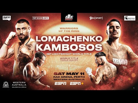 George Kambosos promete destruir Vasyl Lomachenko el 12 de Mayo
