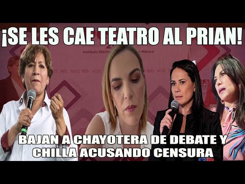 DELFINA GANA NUEVA BATALLA EN EL EDO MEX, BOTAN A MODERADORA CHAYOTERA DE SEGUNDO DEBATE