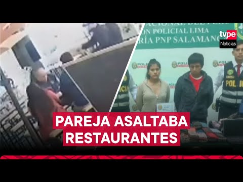 Capturan a pareja que asaltaba restaurantes en Salamanca