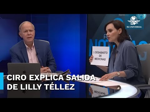 Ciro Gómez Leyva explica trasfondo de la salida de Lilly Téllez de su programa