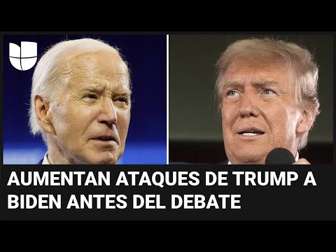 Aumentan los ataques de Trump a Biden antes del debate: le exige que se someta a prueba de drogas