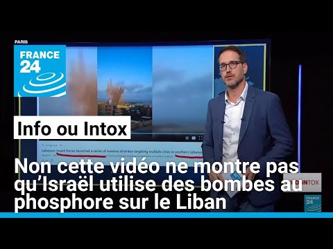 Non cette vidéo ne montre pas qu’Israël utilise des bombes au phosphore sur le Liban