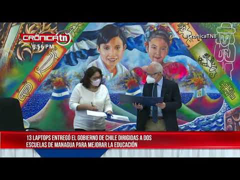 Chile dona computadoras a escuelas de Managua - Nicaragua