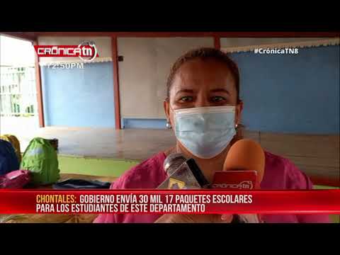 MINED recibe paquete escolares y maletines para docentes en Chontales - Nicaragua
