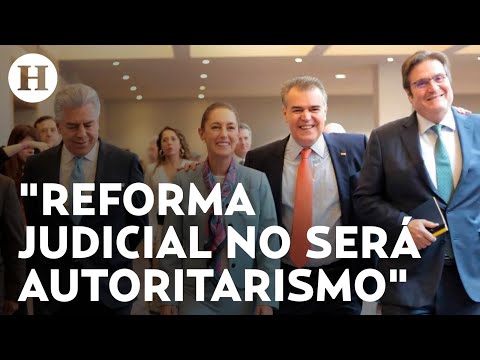 Claudia Sheinbaum intenta calmar preocupaciones de empresarios, aclara dudas sobre reforma judicial