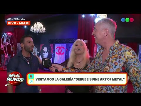 Marley y Susana visitan la galería Derubeis fine art of metal - Por el mundo