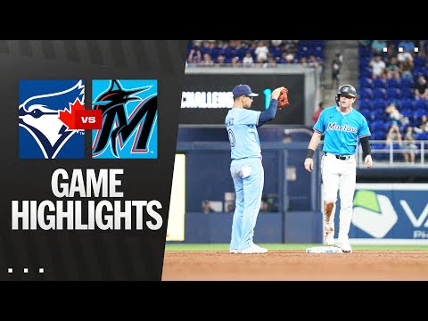 Blue Jays vs. Marlins Game Highlights (8/24/25) | MLB Highlights