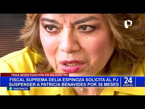 Patricia Benavides: Fiscalía pide al Poder Judicial suspenderla por 36 meses