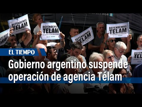 Gobierno de Argentina suspende operaciones de la agencia estatal Télam y cerca sus sedes