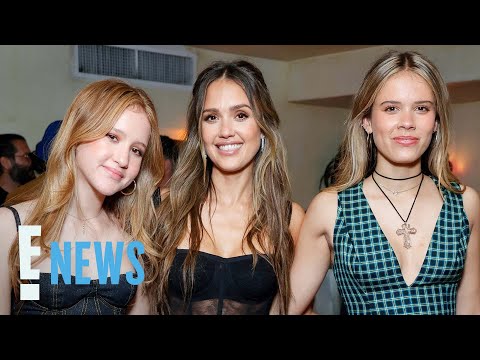 See Jessica Alba's Daughters Wear Her Past Red Carpet Dresses in Rare Outing