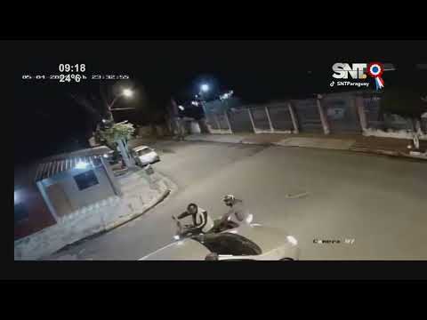 Captan robo en moto a una persona en Fernando de la Mora