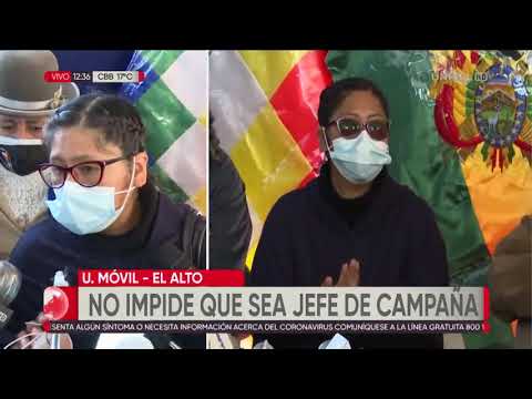 Eva Copa lanza campaña del MAS en El Alto y dice que respetan inhabilitación de Evo