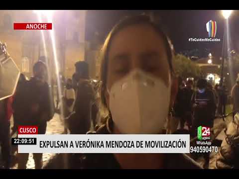 Verónica Mendoza y Ollanta Humala expulsados por manifestantes de marchas