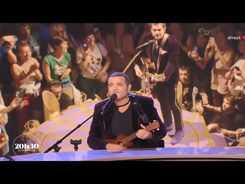 Amélie Nothomb et Laurent Delahousse : leur chanson improvisée avec Matthieu Chedid