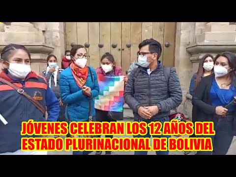 JÓVENES CELEBRAN DIA PLURINACIONAL DE BOLIVIA--JALLALLA BOLIVIA..