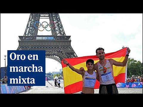 María Pérez-Álvaro Martín son oro puro: los reyes españoles de la marcha arrasan en el relevo mixto