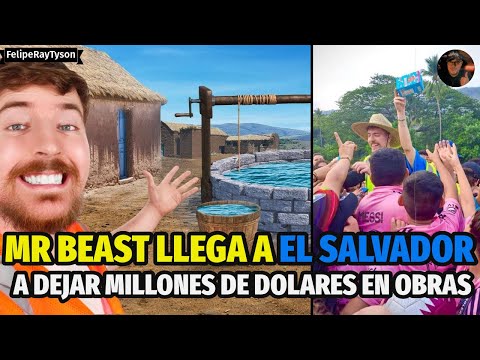 Mr Beast Llega a El Salvador a dejar Millones en Obras para los Salvadoreños, WOW, No lo Esperaba