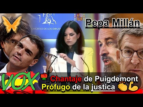 ? VOX España, Pepa Millán  PONE UN AUDIO DE PEDRO SÁNCHEZ QUE CONTRADICE SU DECLARACIÓN ??