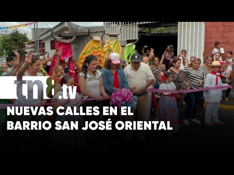Entregan Calles para el Pueblo en el barrio San José Oriental, Managua - Nicaragua