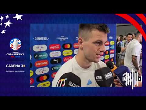 Giovani Lo Celso con Cadena 3 tras el triunfo de Argentina ante Chile | Copa América