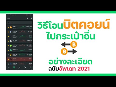 วิธีโอนบิตคอยน์(Bitcoin)BTCไปก