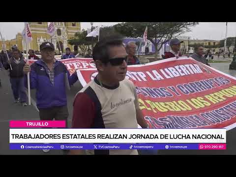 Trabajadores estatales realizan jornada de lucha nacional