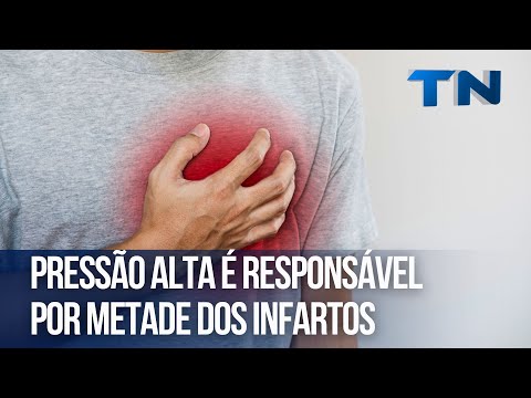 Pressão alta é responsável por metade dos infartos