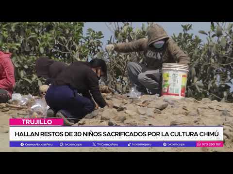 Hallan restos de 30 niños sacrificados por la cultura chimú