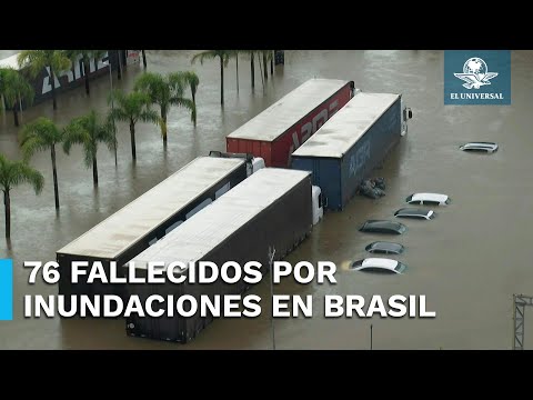 Sube a 76 la cifra de fallecidos por las inundaciones al sur de Brasil